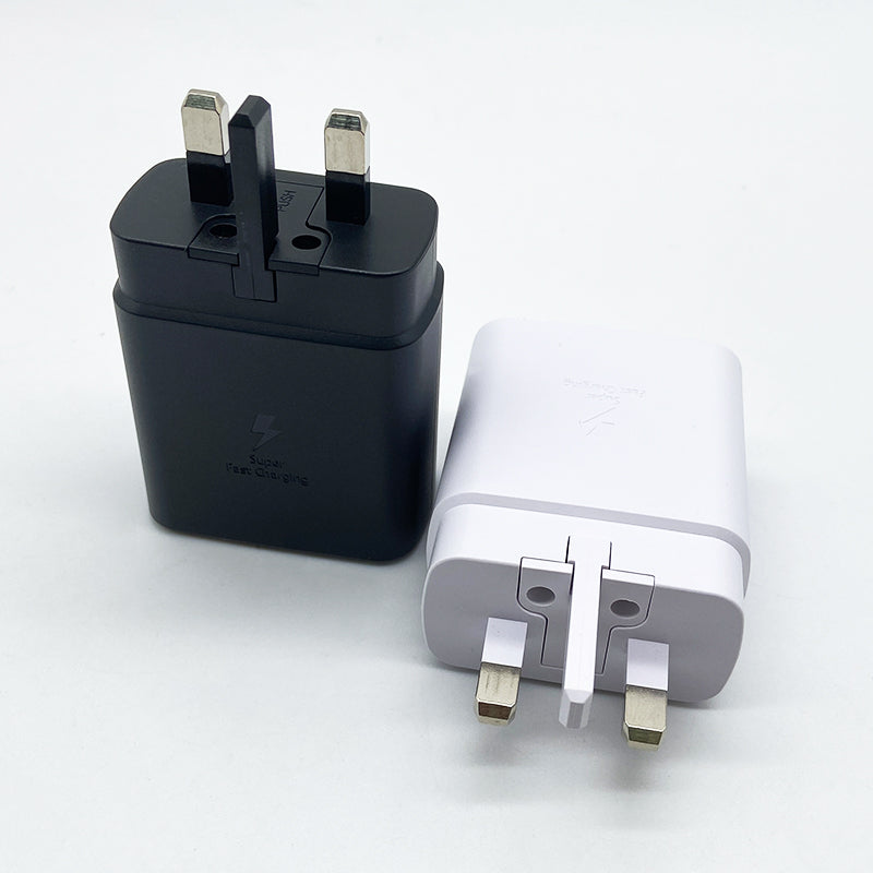 Samsung USB C Charger 25W Super Fast Charging Power Chargeur EU US UK Adapter For Galaxy S23 S22 S21 Plus FE A54 M54 Z Fold 5 4