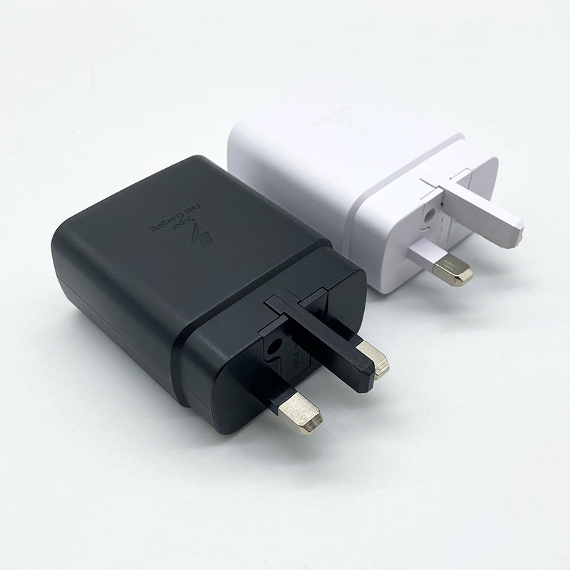 Samsung USB C Charger 25W Super Fast Charging Power Chargeur EU US UK Adapter For Galaxy S23 S22 S21 Plus FE A54 M54 Z Fold 5 4