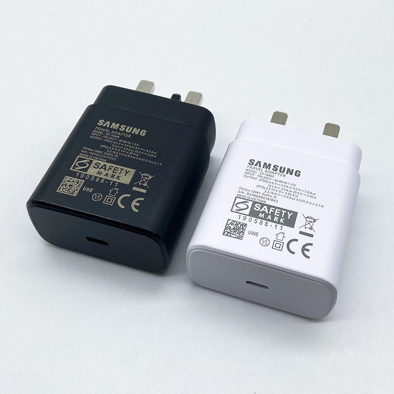 Samsung USB C Charger 25W Super Fast Charging Power Chargeur EU US UK Adapter For Galaxy S23 S22 S21 Plus FE A54 M54 Z Fold 5 4