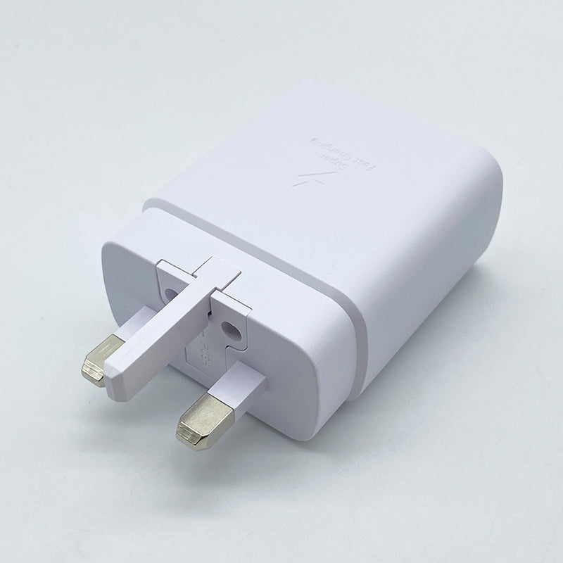 Samsung USB C Charger 25W Super Fast Charging Power Chargeur EU US UK Adapter For Galaxy S23 S22 S21 Plus FE A54 M54 Z Fold 5 4