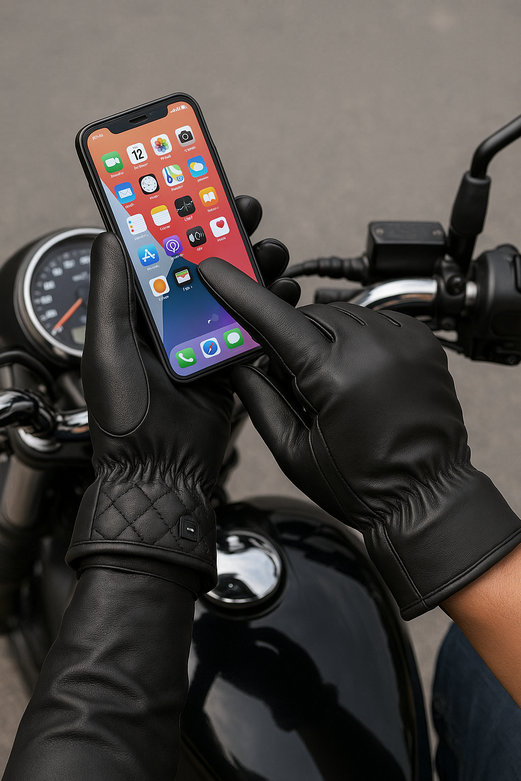 New Winter Gloves Men Women Black PU Leather Cashmere Warm Driving Gloves Mittens Touch Screen Waterproof Tactical Gloves