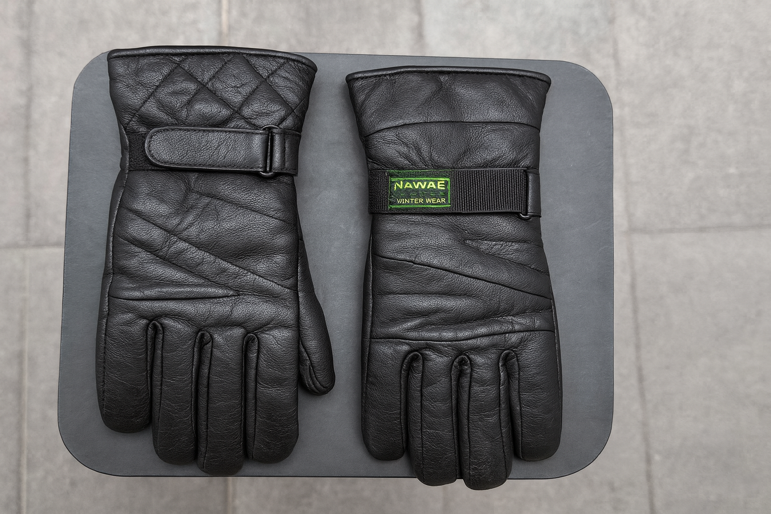 Premium Black Leather Winter Gloves | Thermal Insulated, Windproof & Waterproof  Gloves for Men & Women