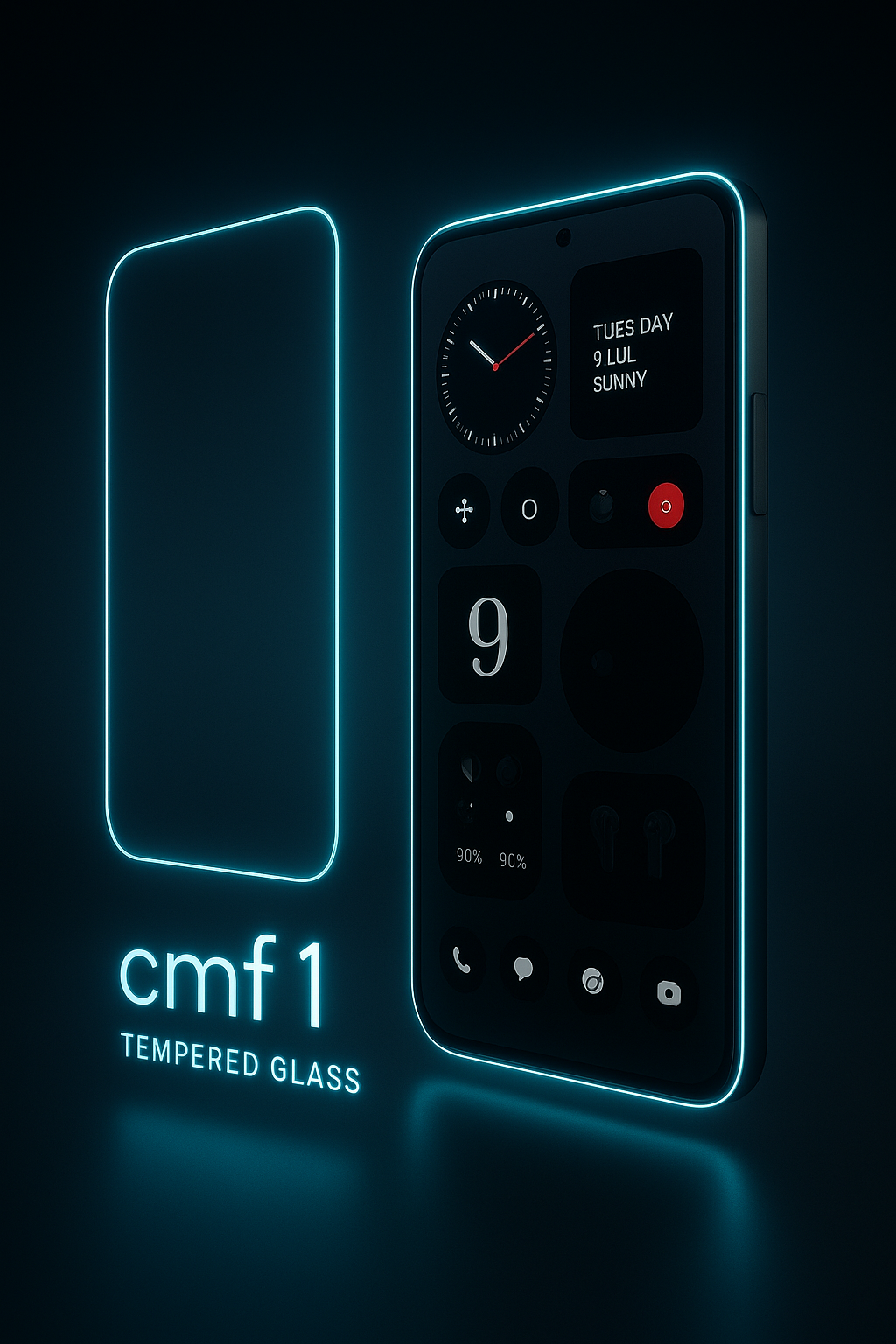 Full Cover Tempered Glass Screen Protector for CMF Phone 1