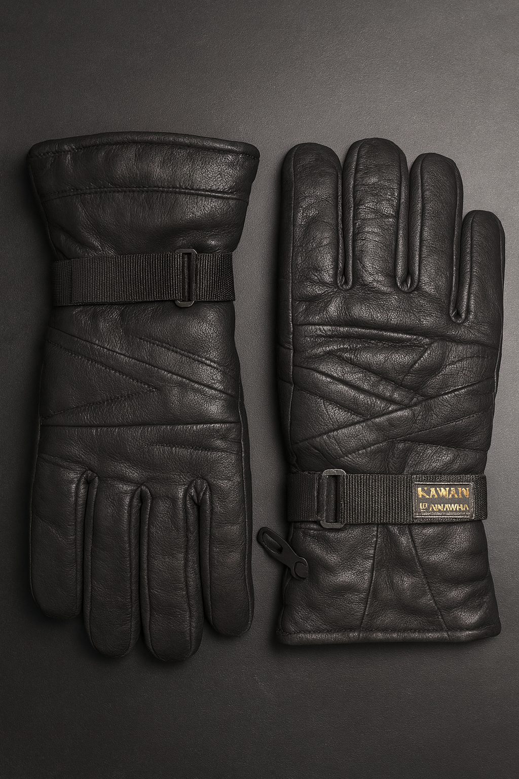Premium Black Leather Winter Gloves | Thermal Insulated, Windproof & Waterproof  Gloves for Men & Women