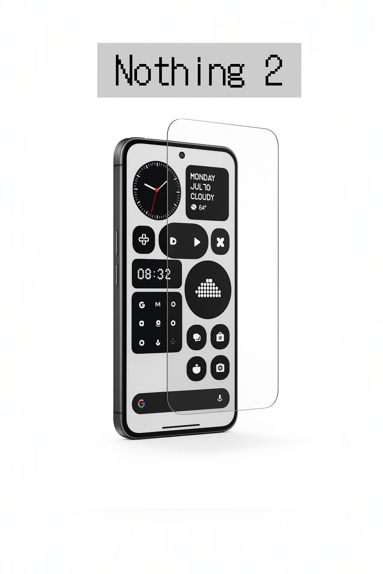 Nothing Phone (2) [2-Pack] Tempered Glass Screen Protector - 9H Ultra-Clear | Shock-Proof