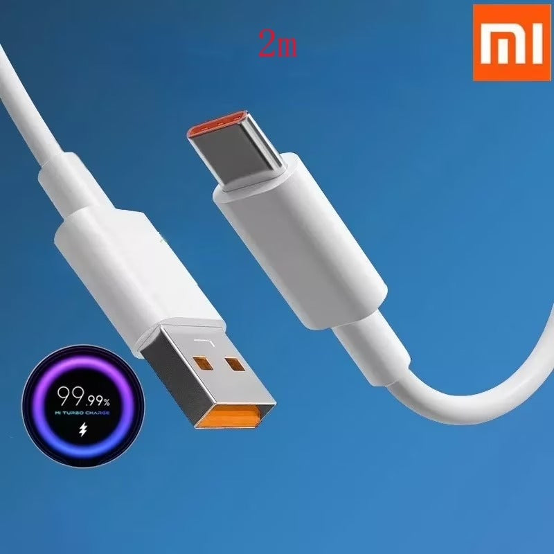 Xiaomi Turbo Type-C Charging Cable 6A Fast Charge Compatible with Mi11, Note10, K40 Pro Series