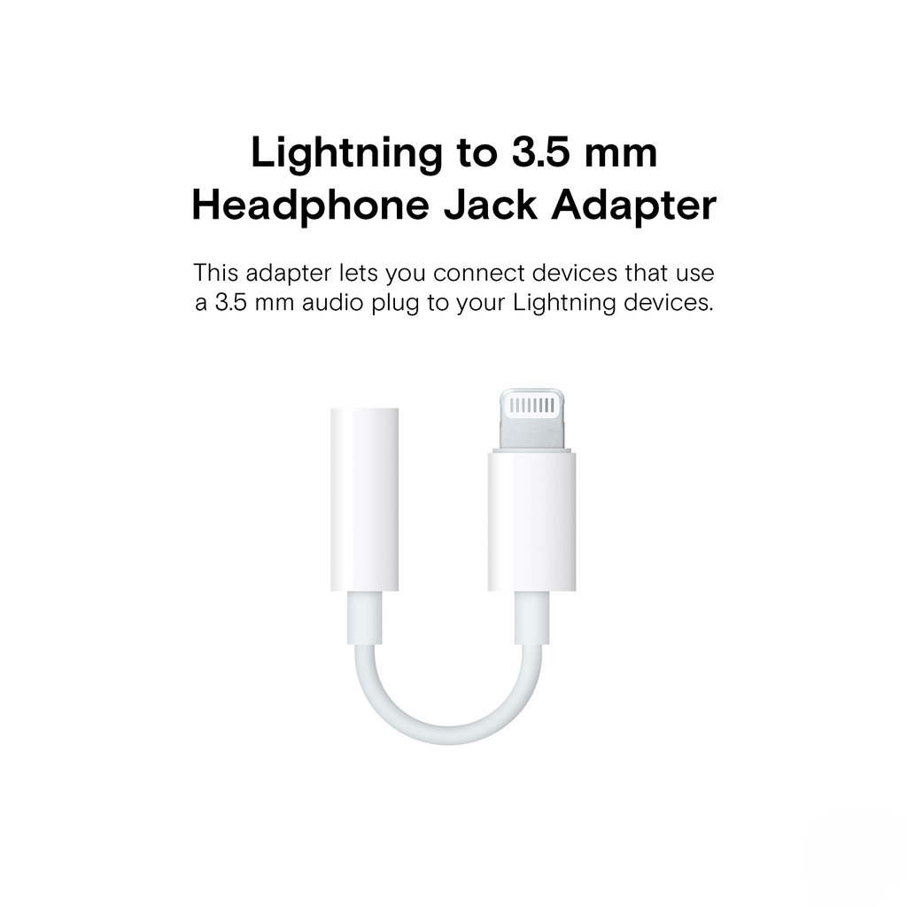 APPLE Lightning to 3.5 mm Headphone Jack Adapter