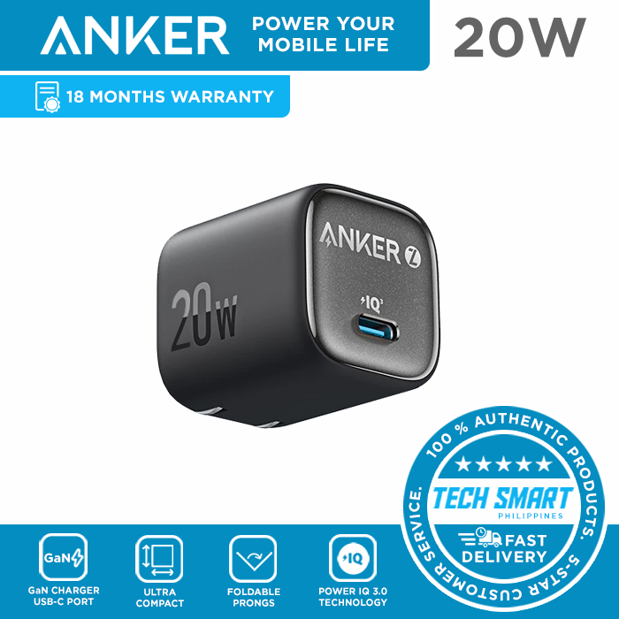 Anker Zolo 20W Fast Charger – Ultra-Compact, High-Speed Charging for iPhone & Samsung