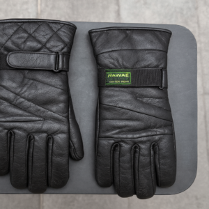 Premium Black Leather Winter Gloves | Thermal Insulated, Windproof & Waterproof Gloves for Men & Women
