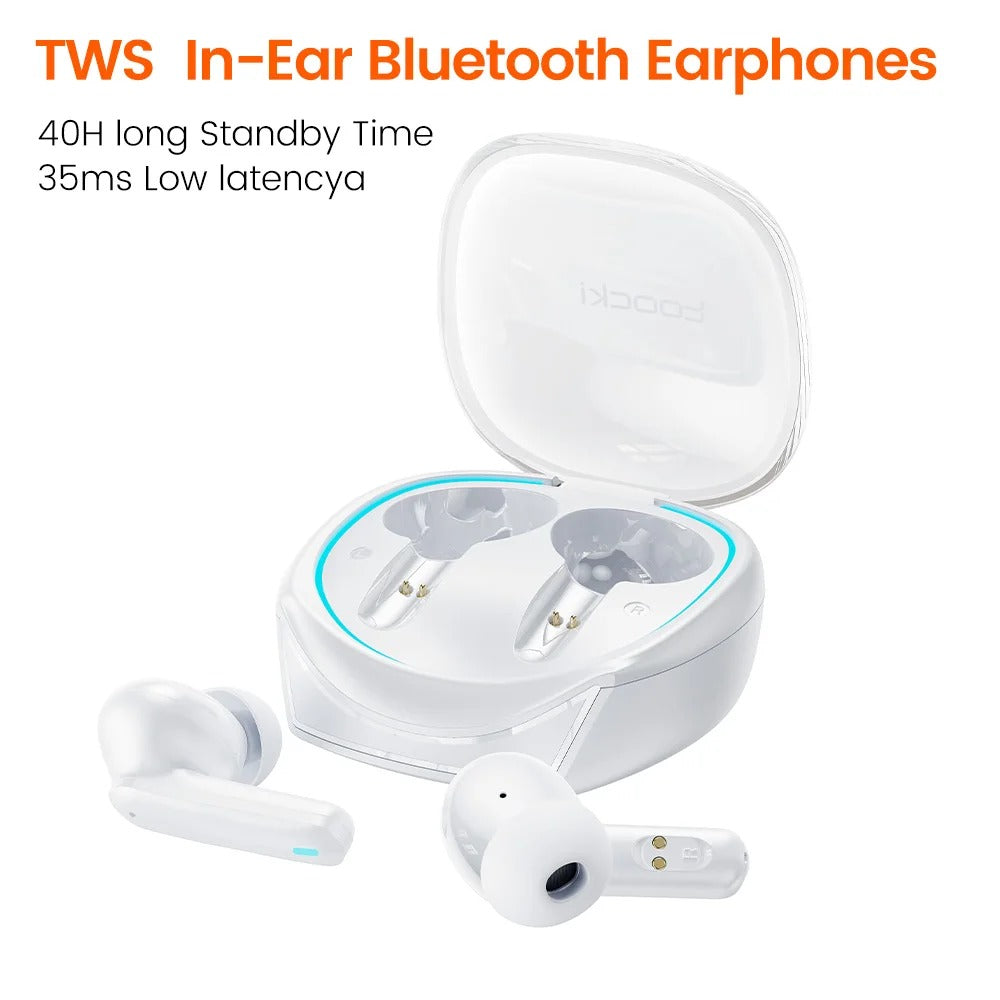 Toocki ANC Bluetooth Earphone 5.4 Dual Noise Cancellation Waterproof Wireless Headphone 3D Stereo In-ear ENC Earbuds With Mic Toocki ANC Bluetooth Earphone 5.4 Dual Noise Cancellation Waterproof Wireless Headphone 3D Stereo In-ear ENC Earbuds With Mic - Image 3