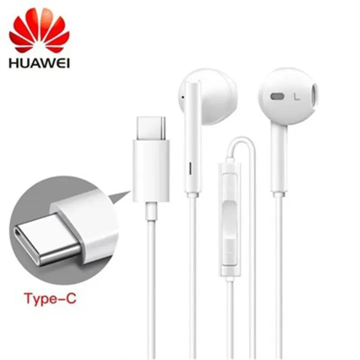 Huawei CM33 Hi-Res In-Ear Earphones with Remote Microphone & Wire Control (Type-C) make a premium photo for online selling plus creat a photo give a gaming touch