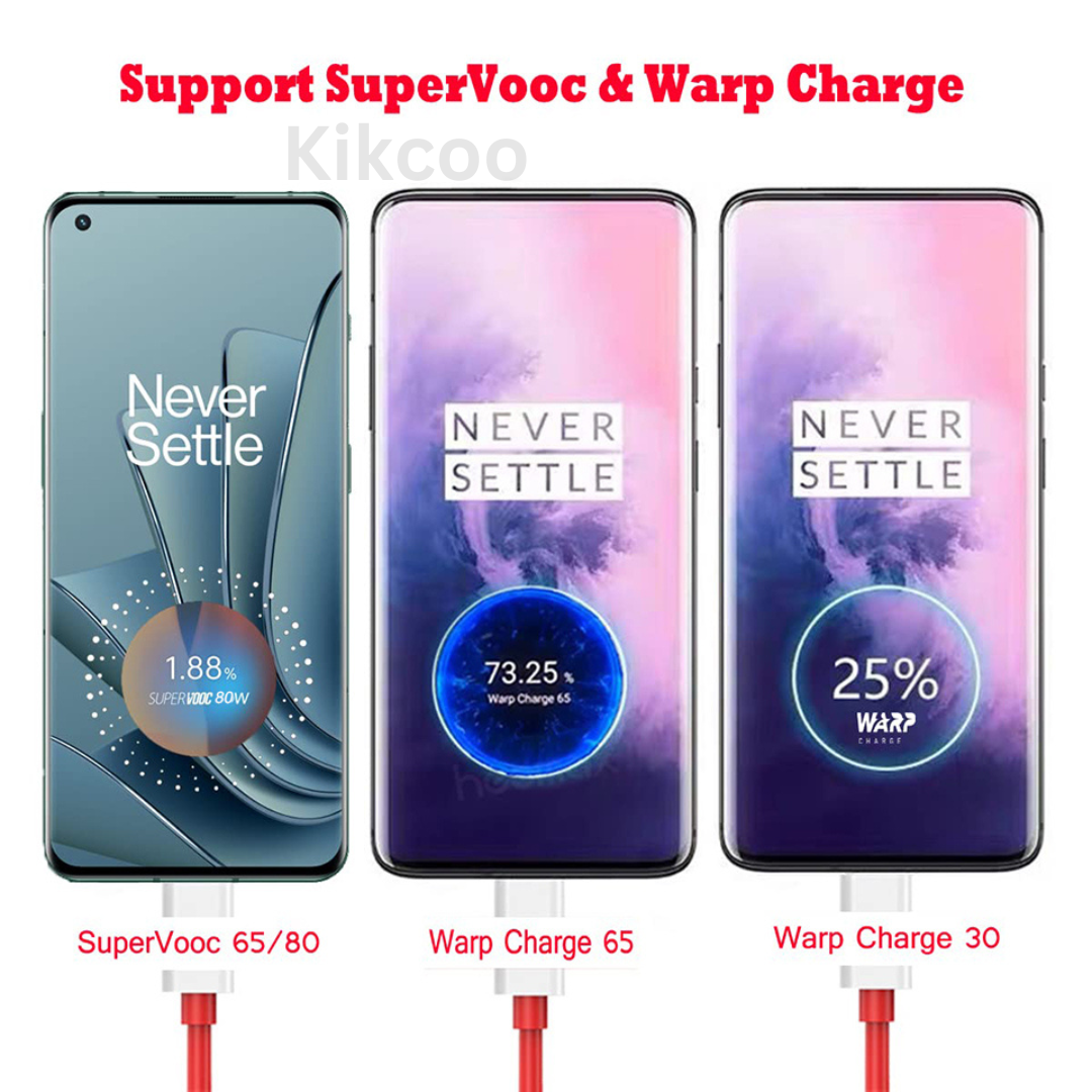 Oneplus Cable Original Type C 6A Fast Charge Warp Supervooc Dash Cable For One Plus 3 5 6 7 8 10 Pro 10R Nord 2T CE 2 5G 9R 9 8T 8 7T N20 - Image 2