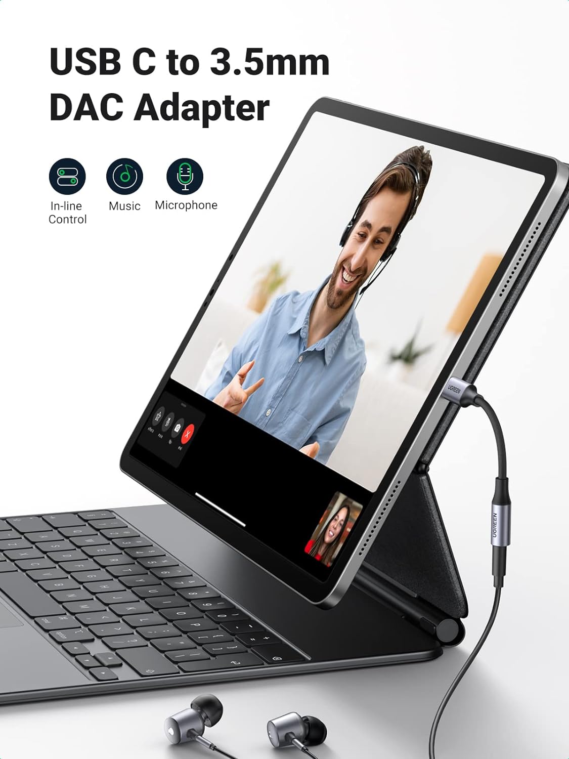 UGREEN 80154 USB Type-C To 3.5mm Audio Adapter - Image 5