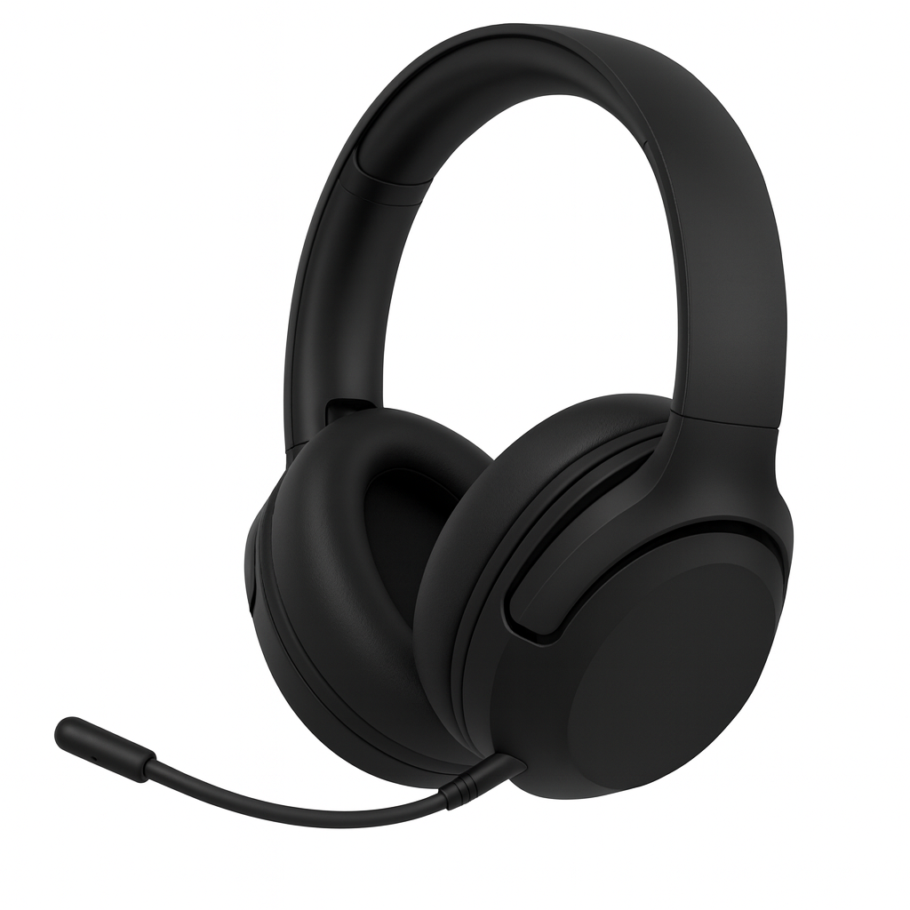 833 ANC Bluetooth Headset with Game/Music Modes & Detachable Microphone