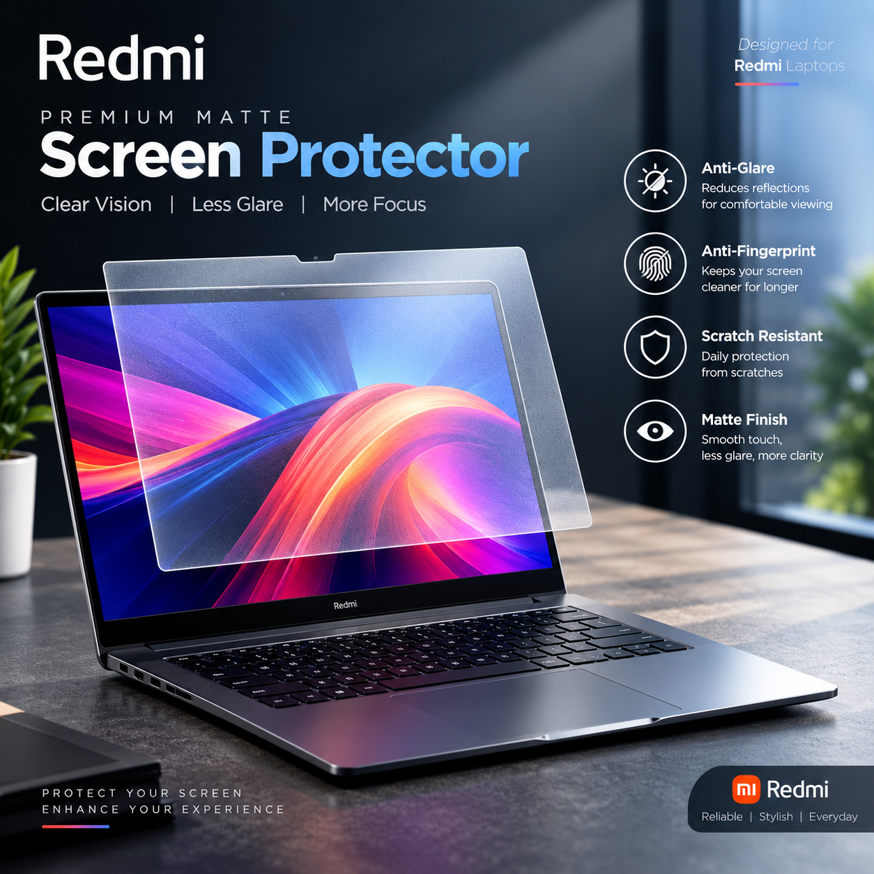 Xiaomi RedmiBook Screen Protector Film (2 PCS) – Matte / Clear