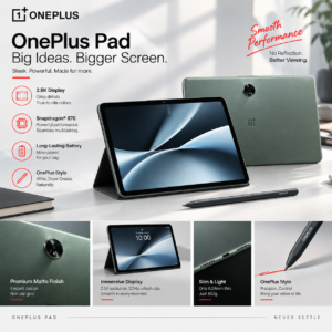 OnePlus Pad Paper-Like Screen Protector (2 PCS) – Matte Anti-Glare