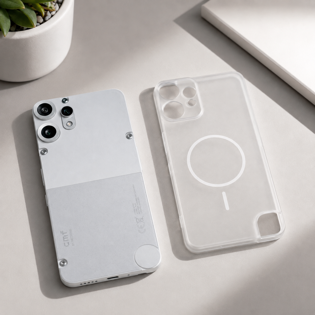 CMF Phone 2 Pro Clear Case + Hydrogel Screen Protector Combo