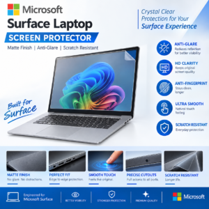 Microsoft Surface Book, Pro and Go Hydrogel Screen Protector (2 PCS) – Matte / Clear