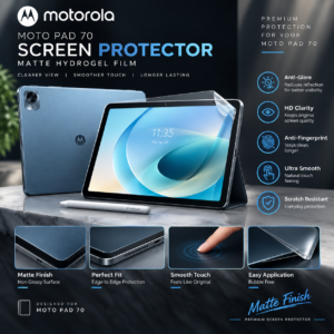 Motorola Moto Pad and Tab Paper-Like Screen Protector (2 PCS) – Matte Anti-Glare