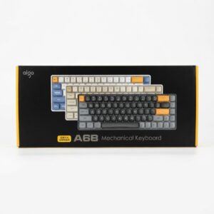 Aigo A68 Tri Mode Wireless Keyboard Non RGB Non Backlight With Yellow Premium Switches Hot Swapable Circuit