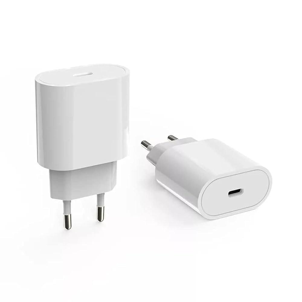 APPLE Type-C PD 20W Power Adapter Charger 2 Pin (EU Pin) with NFC