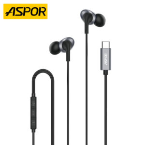 Aspor A250 Type-C Handfree Dynamic Wired Earphone in-Ear Earbuds HiFi
