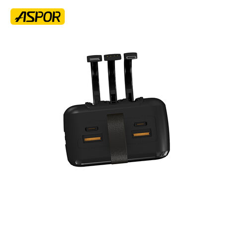 ASPOR A317 30000mAh 22.5W High-Speed Power Bank with Built-in Cable