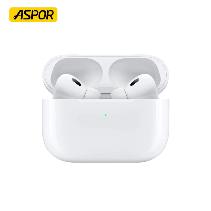 ASPOR A620 ANC AirBuds Pro 2 – Full-Function, Wireless Charging, 30Hrs Playtime, Bluetooth 5.4