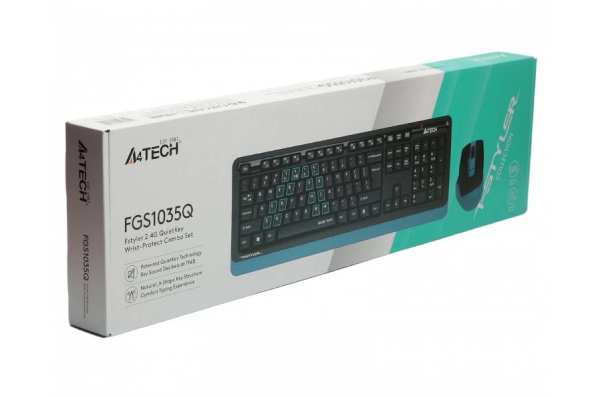 FGS1035Q GREY FSTYLER SILENT CLICK WIRELESS COMBO SET