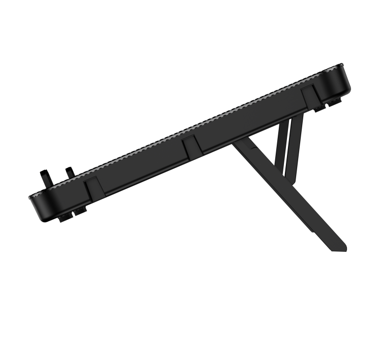 HAWK 069 laptop 5 Fan cooling Pad Ergonomic Cooling Pad with Adjustable Height (Black)