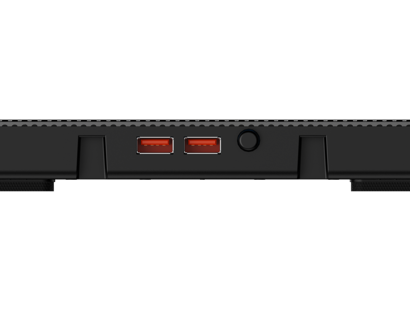 HAWK 069 laptop 5 Fan cooling Pad Ergonomic Cooling Pad with Adjustable Height (Black)