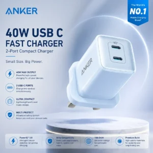Anker 40W Charger 521 Nano Pro dual USB-C fast charger