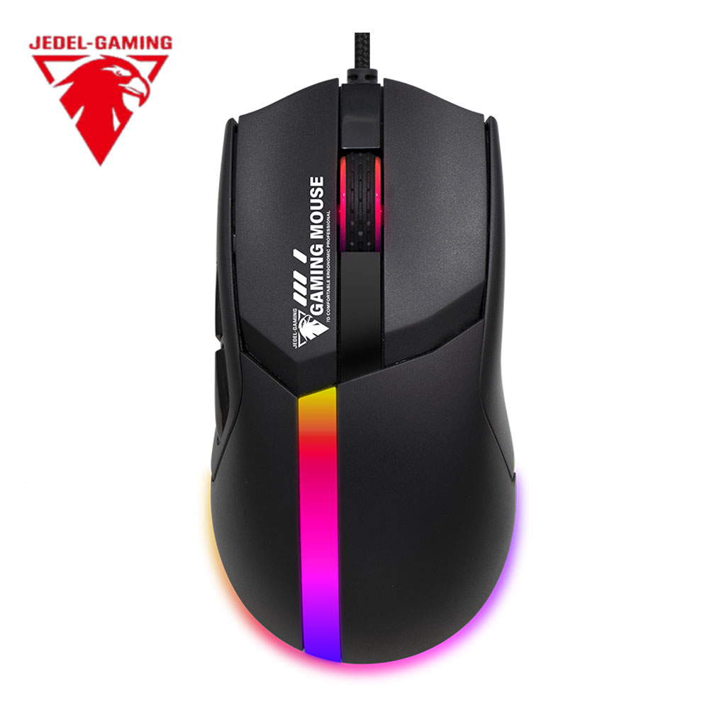 JEDEL GM1401 7D RGB Gaming Mouse 12400 DPI 12 Lighting Effects