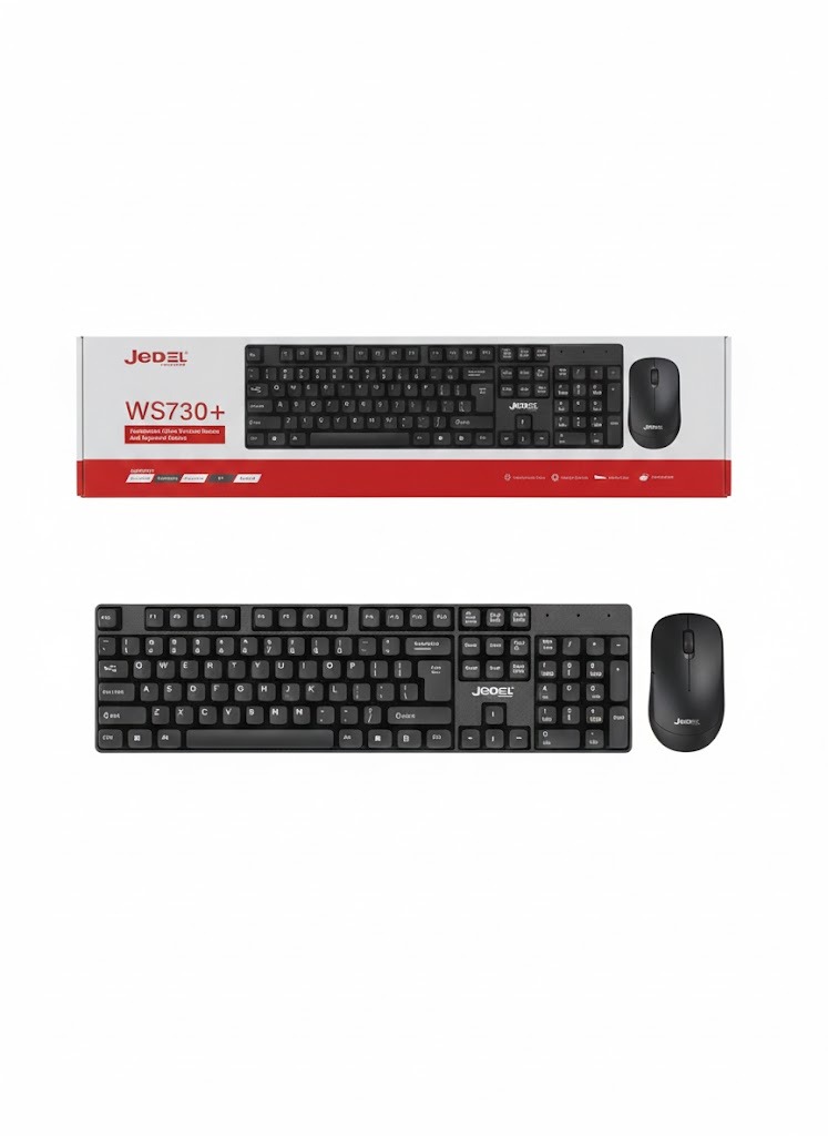 JEDEL WS730+ Wireless Office Keyboard and Mouse Combo