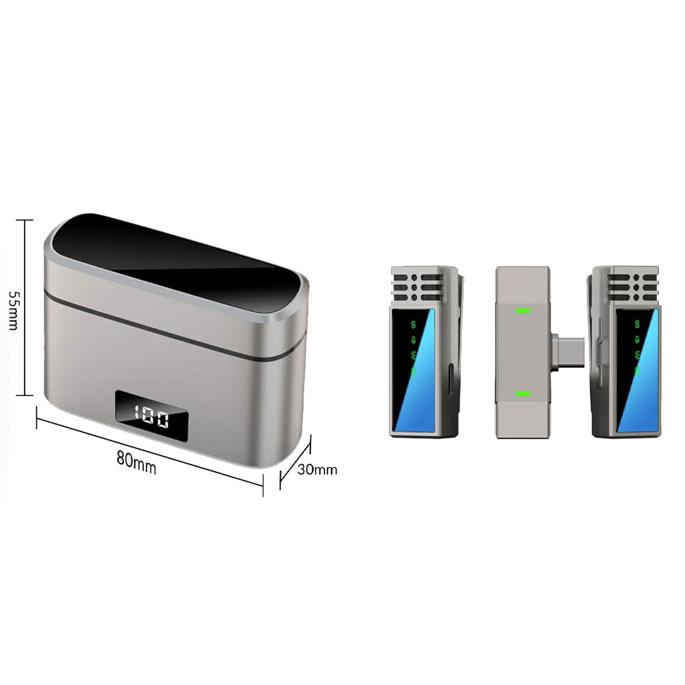 Jmary MW-15 2.4G Type C Dual Wireless Microphone For Mobile