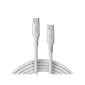 JOYROOM S-A28 1M 60W Type-C to Type-C Flash Series Fast Charging Data Cable WHITE
