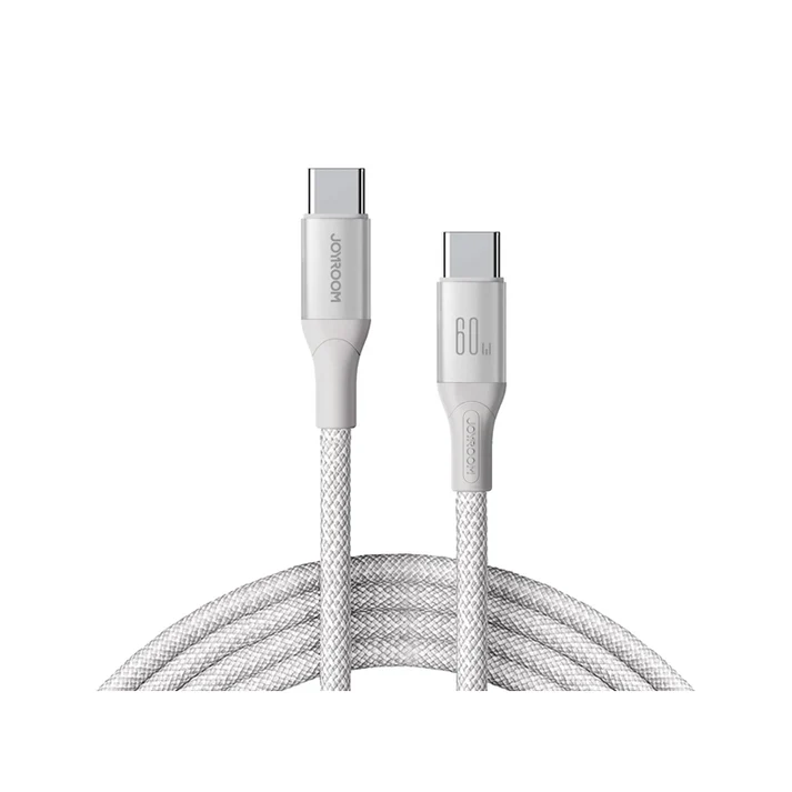 JOYROOM S-A28 1M 60W Type-C to Type-C Flash Series Fast Charging Data Cable WHITE