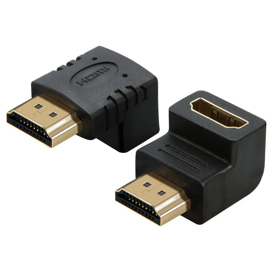 L-Shaped HDMI Female to HDMI Male Adapter