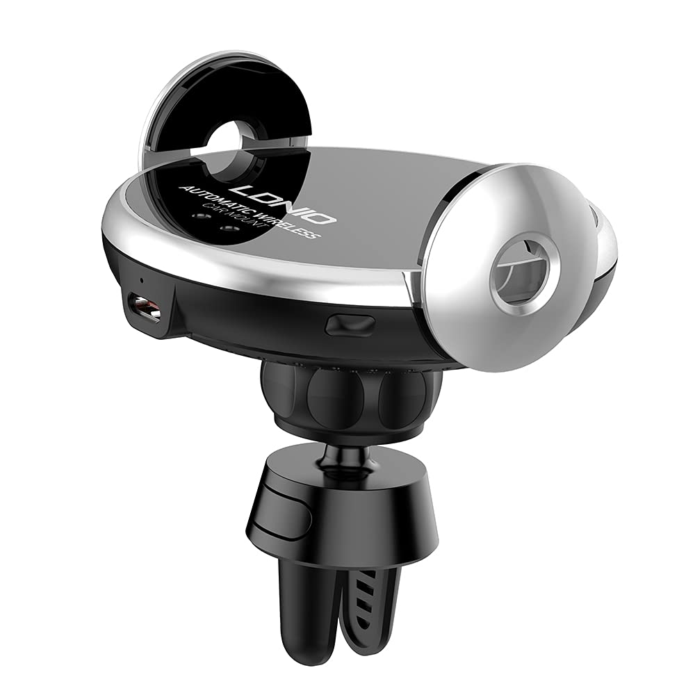 LDNIO MA02 15W Car Wireless Charger Stand – Fast Charging, Adjustable Design