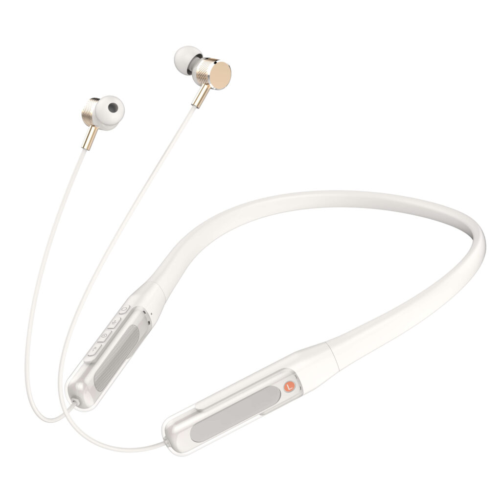 LDNIO N03 Wireless Stereo Neckband Headset – Bluetooth 5.3, HD Mic, 400mAh Battery
