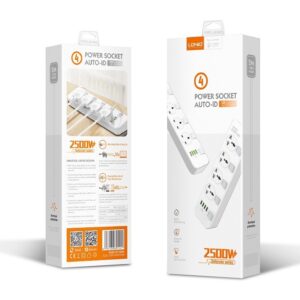 LDNIO SC4408 4 AC Outlets Universal Power Strip