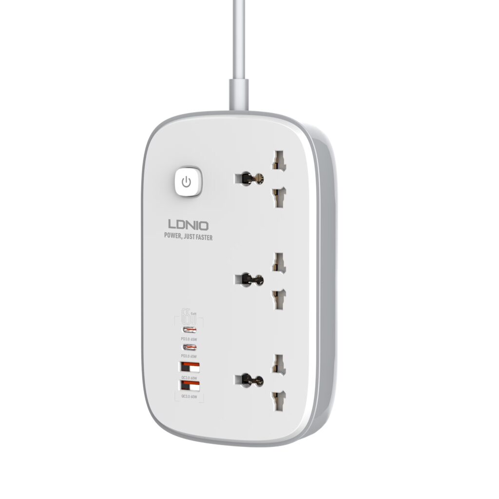 LDNIO Sc6 45W GaN Power Strip with Fast Charging Technology