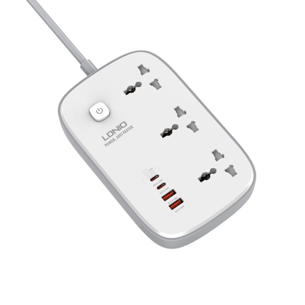 LDNIO Sc6 45W GaN Power Strip with Fast Charging Technology