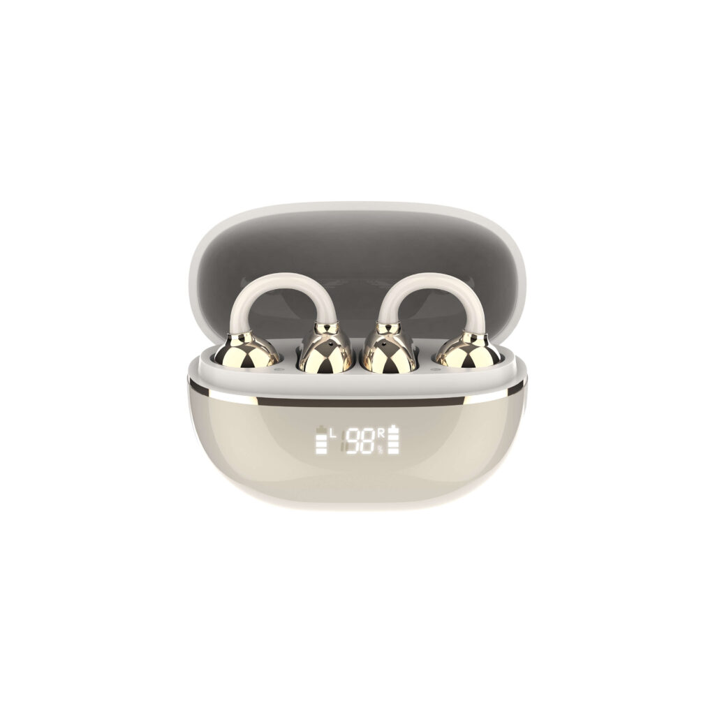 LDNIO T09 Wireless Stereo Earphones – Bluetooth 5.4, Low Latency Gaming, Touch Control GOLD