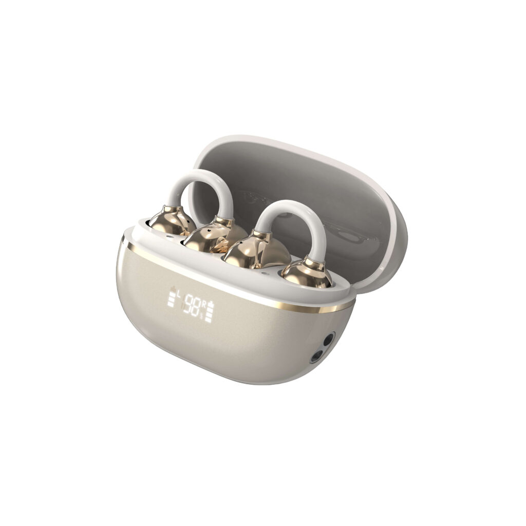 LDNIO T09 Wireless Stereo Earphones – Bluetooth 5.4, Low Latency Gaming, Touch Control GOLD