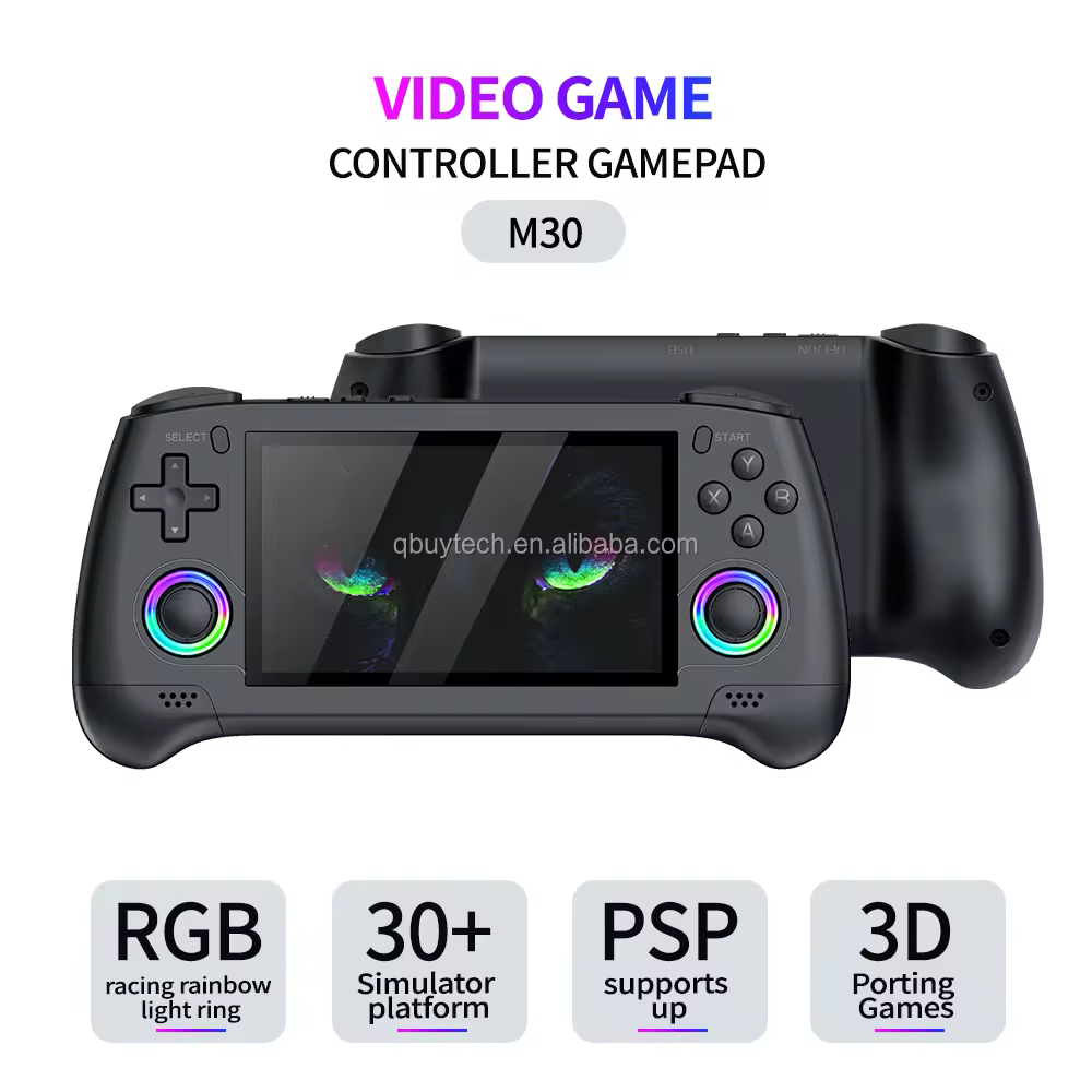 M30 Handheld Video Game Console 4.3 Inch RGB Joystick 3D Portable Arcade Retro Game Pad LINUX 30 Emulator Support