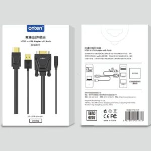 ONTEN HDTV TO VGA CABLE WITH AUDIO CABLE LENGTH 1.8M