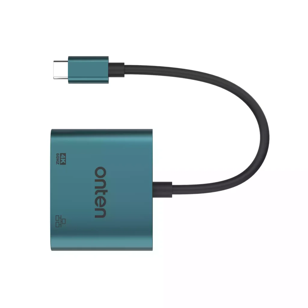 ONTEN USB-C to HDMI Video Adapter with RJ45 (100M) UC288