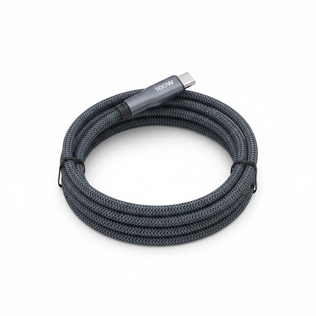 REMAX CB37 C-C 100W Pisces Series Zinc Alloy Braided Data Cable 1.2M
