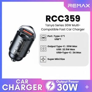REMAX RCC359 30W1A+1C Tanya Series PD+QC Multi Compatible Fast Charger